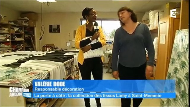 Reportage FR3 chez LAMY (literie, linge et décoration textile) après Equip'Hotel 2016