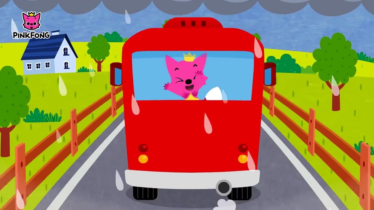 The Wheels on the Red Bus _ Bus Songs _ Car Songs _ PINKFONG Songs for Children-QCoELd_YglQ