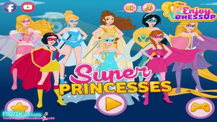 Super Princesses - Super Frozen Elsa - Super Anna - Super Snow White - All Princess Super Woman