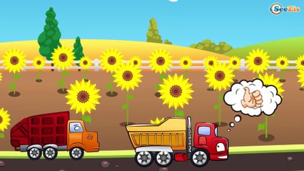 Eğitici çizgi film - Ekskavatör ve Vinç - Akıllı arabalar - Türkçe Izle