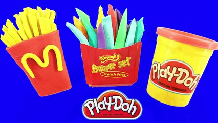 PLAY DOH RAINBOW  PEPPA PIG watch create french fries rainbow videos KidS