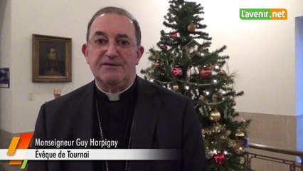 Les vœux  de Monseigneur Harpigny, évêque de Tournai