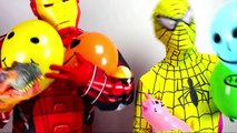 Colors Popping Balloons Learn Colours Balloon TOP Finger Family Kids Song Spiderman vs Iro