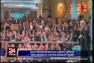 Hollywood respalda a Meryl Streep tras mensaje contra Donald Trump