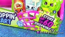 Barbie Giant Shopkins Shopping Cart! Elsa Chocolate Egg Surprise Egg Anna Ice Monster by HobbyKidsTV