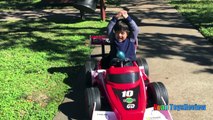 Kid Car Racing Power Wheels Playtime at the Park GIANT RC MONSTER TRUCK Spiderman Egg Surprise Toys