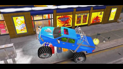 Hulk Colors Nursery Rhymes and Monster Trucks Colors (Children Songs)