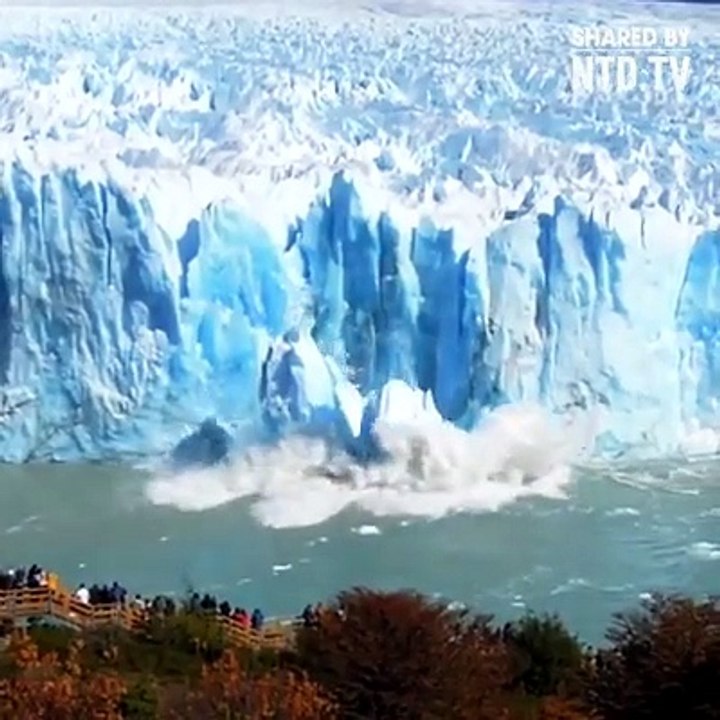 Stunning footage captures speedy melting North Pole ice sheets