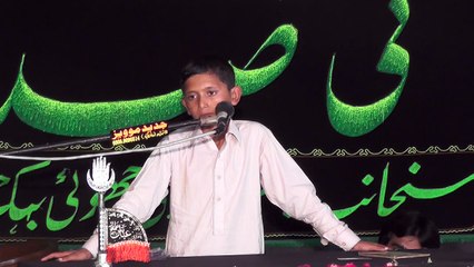 Zakir Saqlain Abbas Hafizabad 19 Muharram 1438 ( 2016 ) Choti Behak Hafizabad