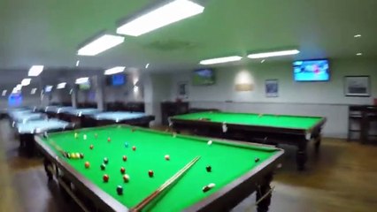 152 metrelik düzenekle bilardo şov