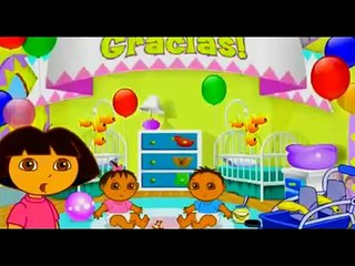 Dora the explorer Movie game Baby Sitter Playtime Twins Play