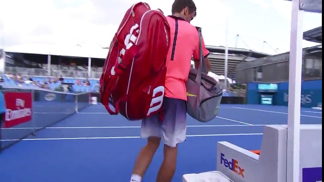 De Minaur v Kuznetsov (0-1) Highlights - Sydney 2017