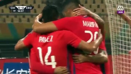 Gol Pinares - Chile 1-0 Croacia - China Cup 2017