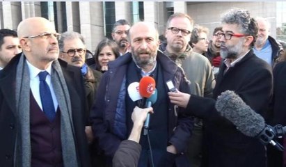 Gül ve Berberoğlu'ndan adliye önünde açıklama