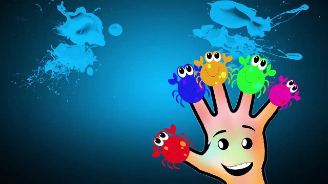 Краб Finger Family питомник Палец Семья Rhymes для детей | Паук палец Семья
