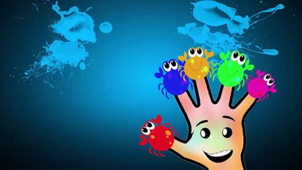 Краб Finger Family питомник Палец Семья Rhymes для детей | Паук палец Семья