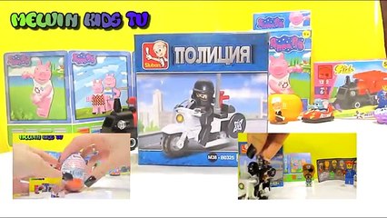 Lego полиция , полицейский на мотоцикле , распаковка конструктора
