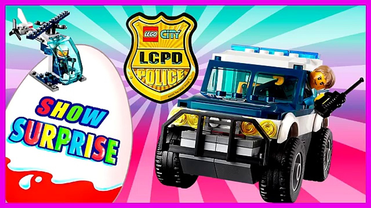 Surprise Show!!! Kinder Surprise - Lego police. Лего полиция - новый мультик Киндер сюрприз!!!