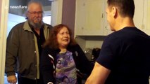 Mum freaks out when seeing her son after he lost 200 lbs in 11 months