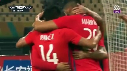 Gol Pinares - Chile 1-0 Croacia - China Cup 2017 HD