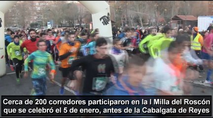 Éxito de la I Milla del Roscón de Leganés con 200 participantes