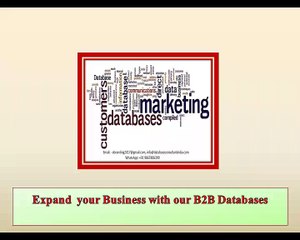 Expand  your Business with our B2B Databases