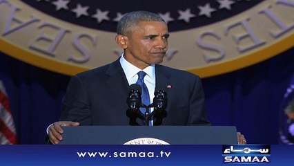 Obama tears up during tribute to his family