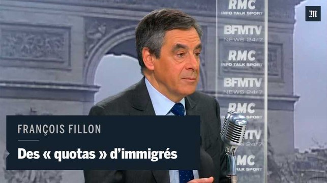 François Fillon souhaite réguler l'immigration avec des quotas