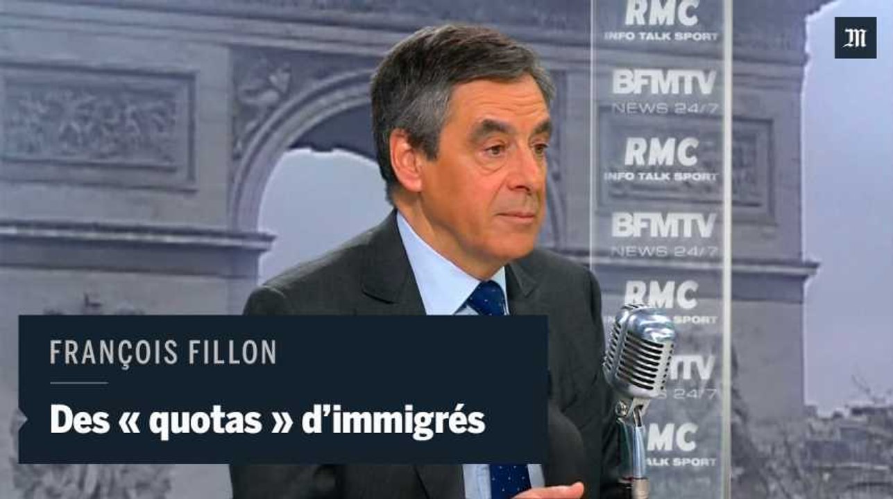 François Fillon souhaite réguler l'immigration avec des "quotas"