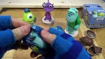 Monsters University Surprise Eggs - Mike, Sulley & Randall