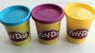 Play-Doh learning Colors - Mixing the colors Cyan + Magenta + Yellow - CMYK