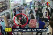 Chiclayo: cae mujer que utilizó a sus hijas para robar en tienda