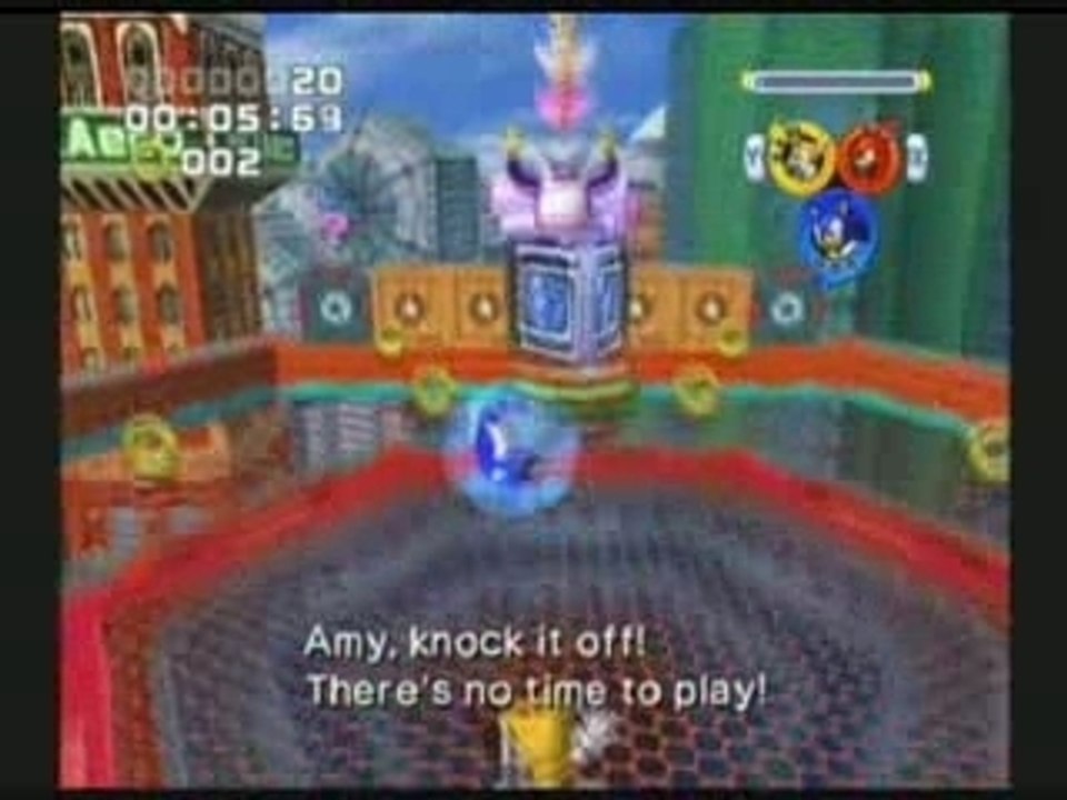 Sonic Heroes Team Sonic VS Team Rose