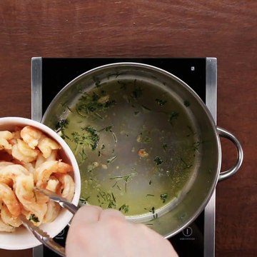 Shrimp pasta by our Brazilian colleagues