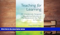 Kindle eBooks  Teaching for Learning: 101 Intentionally Designed Educational Activities to Put