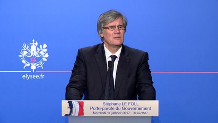 Compte rendu du Conseil des ministres du 11 janvier 2017