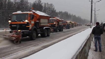 Nettoyage de neige en Russie