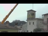 Cascia (PG) - Terremoto, messa in sicureza chiesa Sant'Antonio Abate (10.01.17)