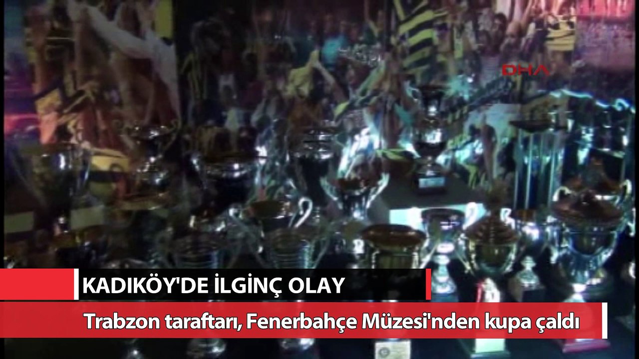Trabzonspor taraftarı, Fenerbahçe müzesinden kupa çalmaya kalkıştı