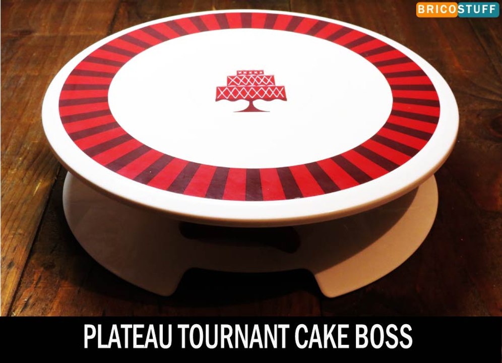 Plateau tournant rotatif pour décoration de gateaux 33 cm- Accessoire patisserie Cake Boss