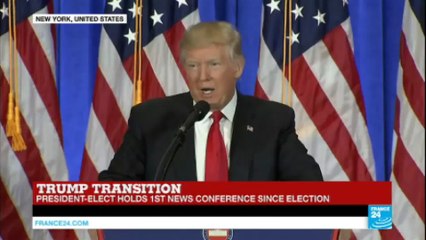 US - President-elect Donald Trump says Russia is behind election hacking