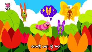 배고픈 애벌래 _ 애벌래송 _ 자연 관찰 _ 핑크퐁! 곤충 동요-YqYoZvpYTk0