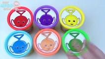 Cups Play Doh Clay Teletubbies Learn Colors Playing Toys Donald Duck Sponebob Pony Disney Pixar