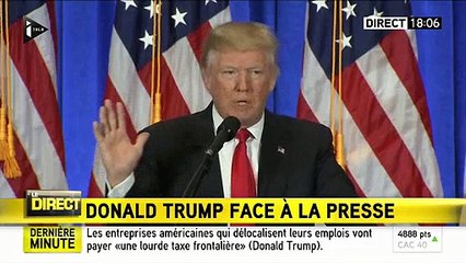 Accrochage entre Donald Trump et un journaliste de CNN à qui le président élu refuse de répondre