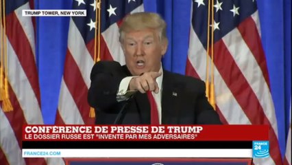 REPLAY - Conférence de presse houleuse du président élu Donald Trump