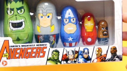 New Avengers Stacking Cups Surprise Nesting Doll Baby Toys - Disney Captain America, H