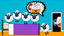 Counting Sheep Jumping On The Bed Animation Nursery Rhyme Song with Surprise Eggs For Kids