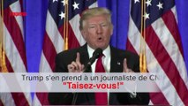 Trump s’en prend à un journaliste de CNN: “Taisez-vous!”