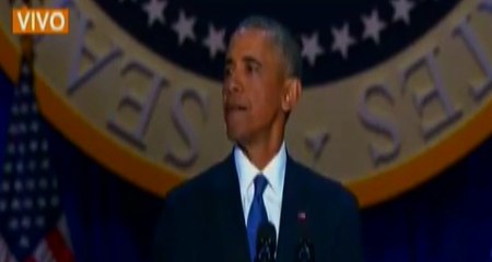 Emotivo último discurso de Obama como presidente