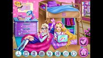 NEW Игры для детей—Disney Отдых после колледжа Эльза и Рапунцель—Мультик для девочек